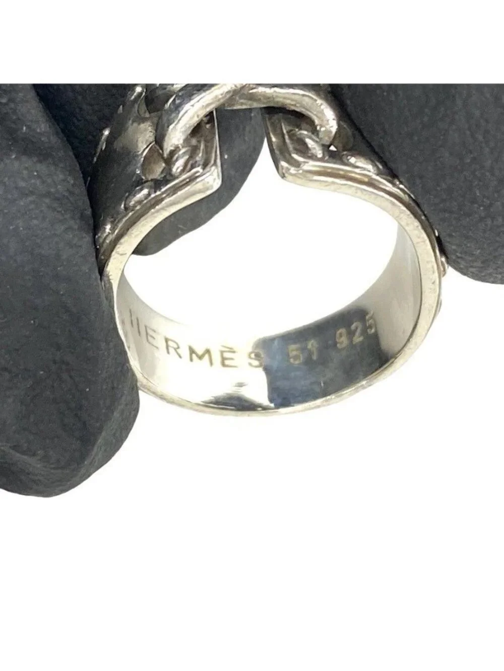 Hermes Vintage Mexico Ring 925 Sterling Silver